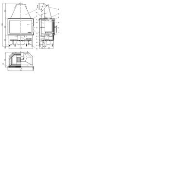 Haas & Sohn Kaminbausatz ARLBERG, Kamineinsatz KOMFORT-IV 180.18 0601800800000